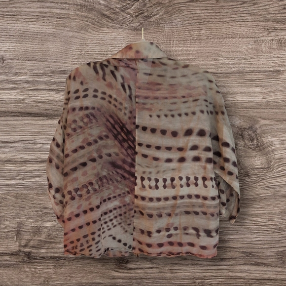 Massimo Dutti TIE-DYE PRINT SHIRT - Picture 4 of 5